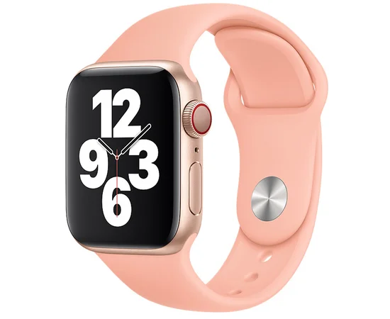 Силиконовый ремешок для Apple watch 38mm / 40mm Розовый / Flamingo