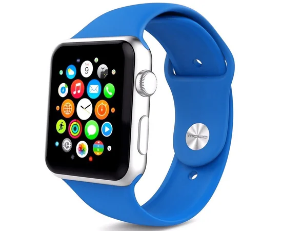 Силиконовый ремешок для Apple watch 42mm / 44mm Синий / Royal blue