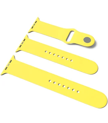 Силиконовый ремешок для Apple Watch Sport Band 38 / 40 (S/M & M/L) 3pcs Желтый / Yellow