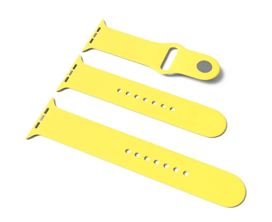 Силиконовый ремешок для Apple Watch Sport Band 38 / 40 (S/M & M/L) 3pcs Желтый / Yellow