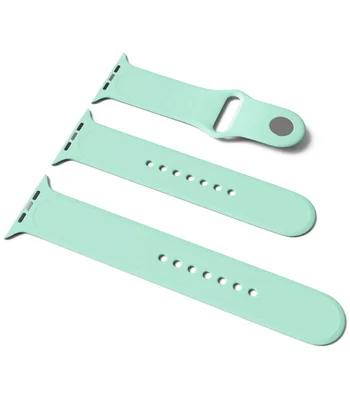 Силиконовый ремешок для Apple Watch Sport Band 38 / 40 (S/M & M/L) 3pcs Бирюзовый / Beryl