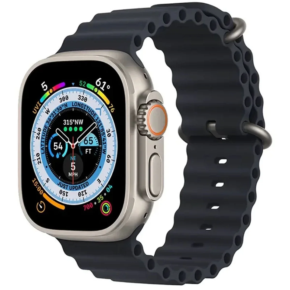 Ремінець Ocean Band для Apple watch 42mm/44mm/45mm/49mm Чорний / Midnight