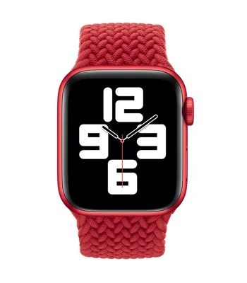 Ремінець Braided Solo Loop для Apple watch 38mm / 40mm 125mm Червоний