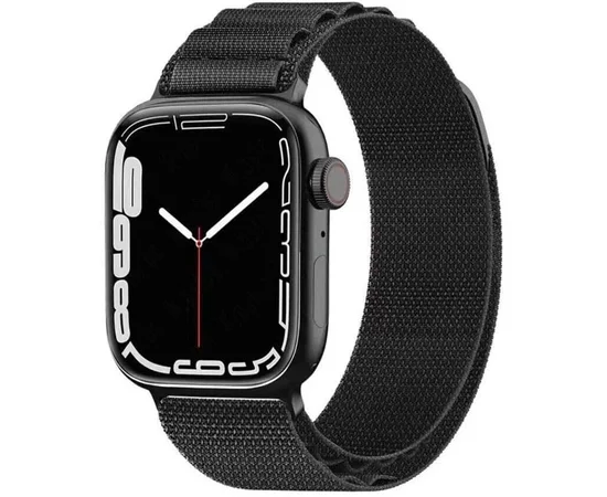 Ремінець Alpine Loop для Apple watch 42mm/44mm/45mm/49mm (m/l) Чорний / Black
