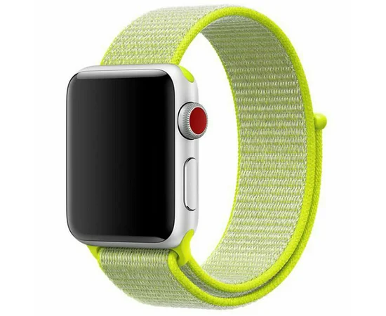 Ремешок Nylon для Apple watch 42mm/44mm Салатовый / Neon green