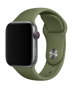 Силіконовий ремінець для Apple Watch Sport Band 38 / 40 / 41 (S/M & M/L) 3pcs Зелений / Olive