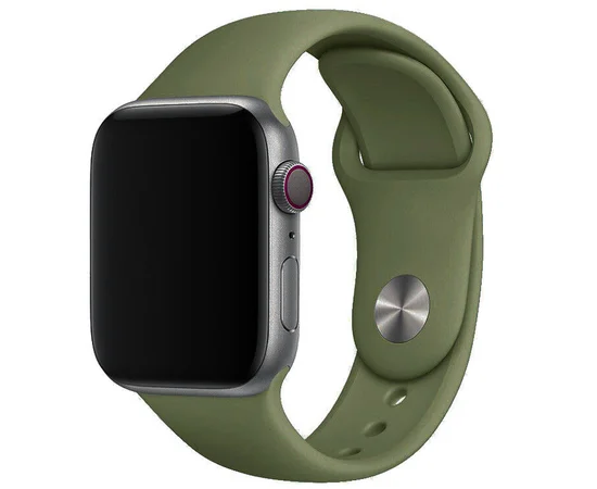 Силіконовий ремінець для Apple Watch Sport Band 38 / 40 / 41 (S/M & M/L) 3pcs Зелений / Olive
