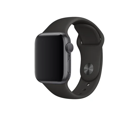 Силиконовый ремешок для Apple watch 42mm / 44mm Черный
