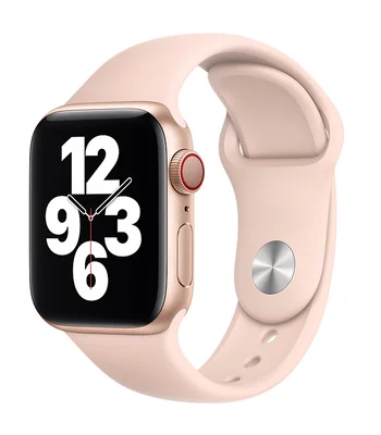 Силіконовий ремінець для Apple watch 38mm / 40mm Рожевий / Pink Sand