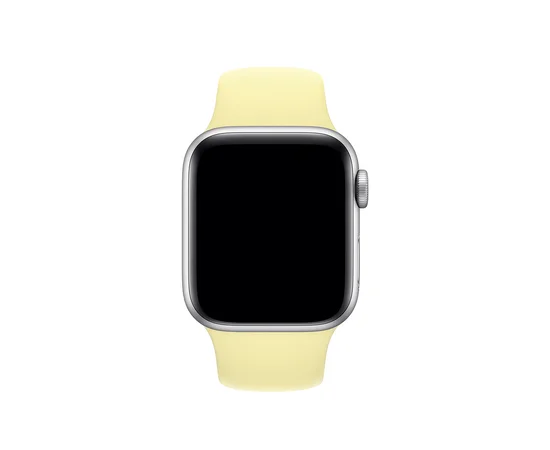 Силиконовый ремешок для Apple watch 38mm / 40mm Желтый / Mellow Yellow