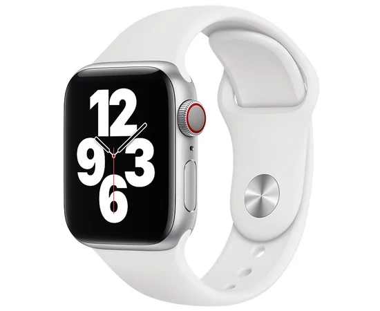 Силиконовый ремешок для Apple watch 38mm / 40mm Белый / White