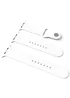 Силиконовый ремешок для Apple Watch Sport Band 42 / 44 (S/M & M/L) 3pcs Белый / White