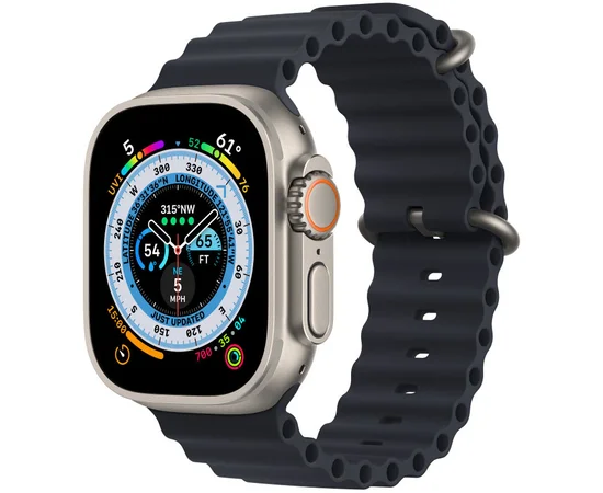 Ремінець Ocean Band для Apple watch 42mm/44mm/45mm/49mm Синій / Deep navy