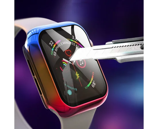 PC+Glass чехол Rainbow для Apple Watch 42mm Rainbow