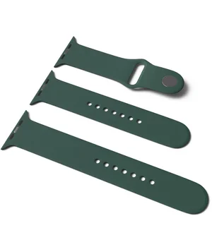 Силіконовий ремінець для Apple Watch Sport Band 42/44 (S / M & M / L) 3pcs Зелений / Pine green