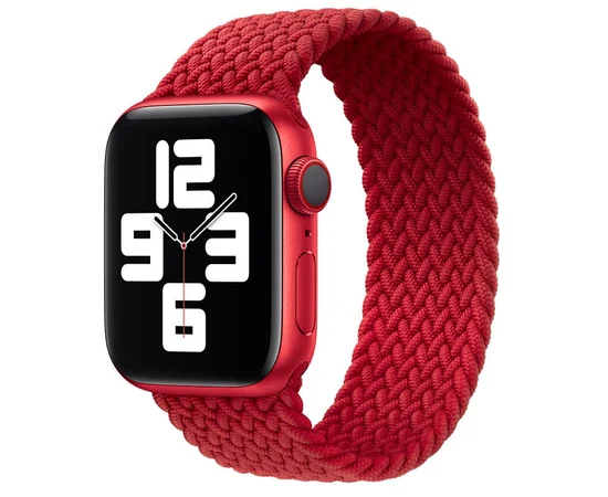 Ремінець Braided Solo Loop (AAA) для Apple watch 42mm/44mm 145mm Червоний