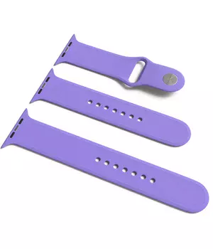 Силіконовий ремінець для Apple Watch Sport Band 42/44 (S / M & M / L) 3pcs Бузковий / Dasheen