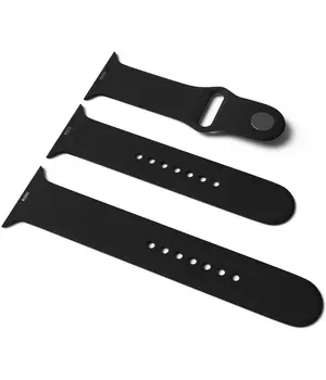 Силиконовый ремешок для Apple Watch Sport Band 42 / 44 (S/M & M/L) 3pcs Черный / Black Силиконовый ремешок для Apple Watch Sport Band 42 / 44 (S/M & M/L) 3pcs Черный / Black