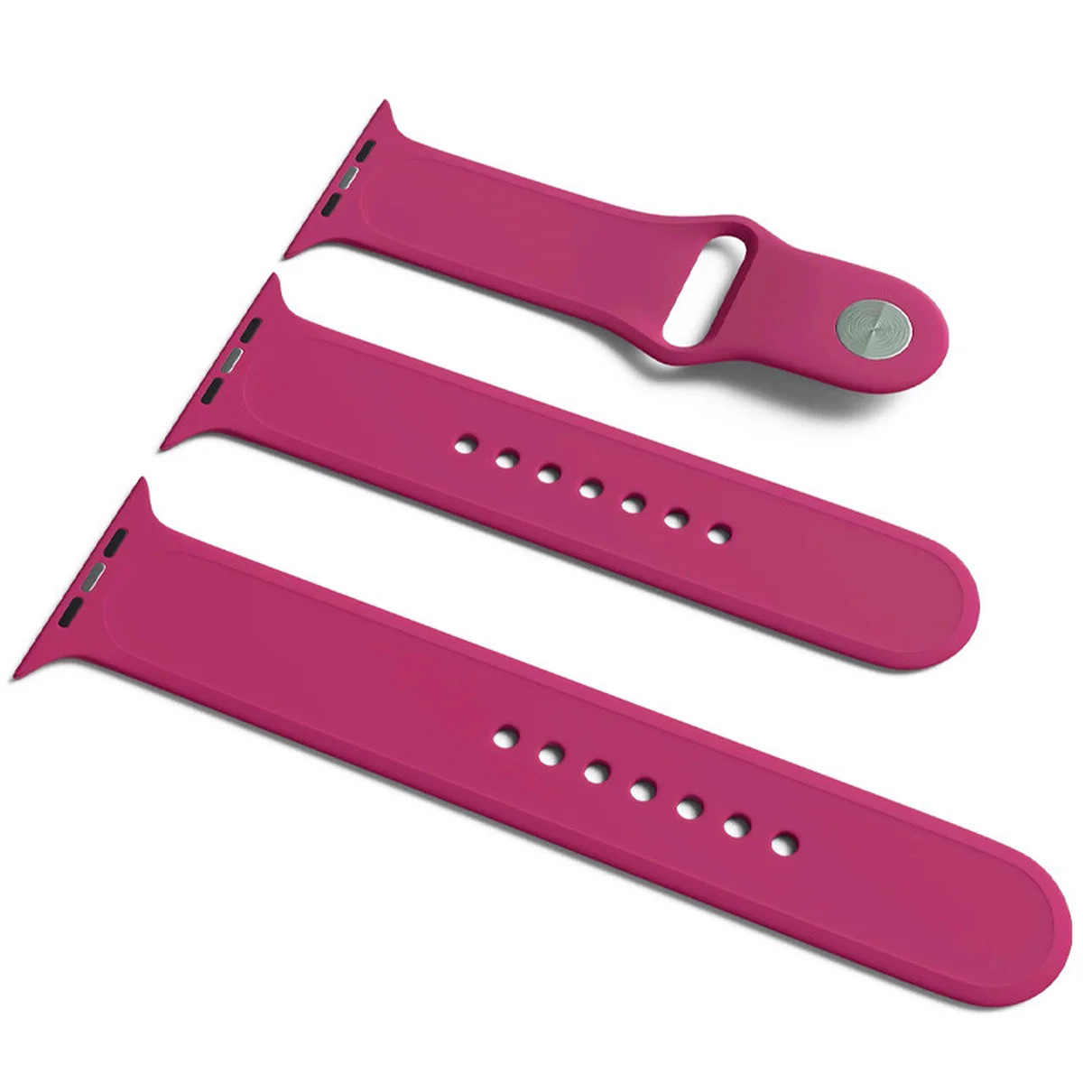 Силиконовый ремешок для Apple Watch Sport Band 38 / 40 (S/M & M/L) 3pcs Бордовый / Marsala