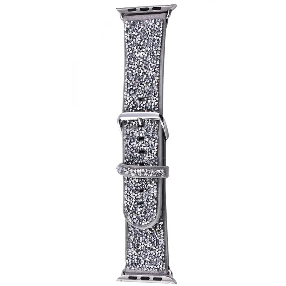 Ремешок Bling World Rock Diamond для Apple Watch 38/40/41mm Серебряный