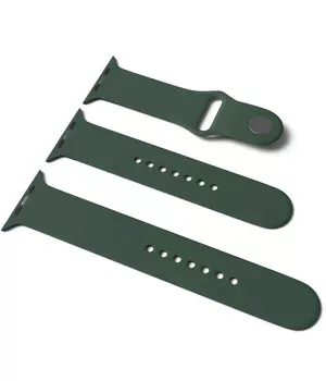 Силиконовый ремешок для Apple Watch Sport Band 38 / 40 (S/M & M/L) 3pcs Зеленый / Army green