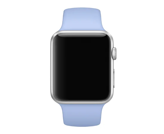 Силіконовий ремінець для Apple watch 42mm / 44mm Блакитний / Lilac Blue