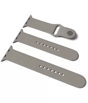 Силиконовый ремешок для Apple Watch Sport Band 38 / 40 (S/M & M/L) 3pcs Серый / Dark Gray Силиконовый ремешок для Apple Watch Sport Band 38 / 40 (S/M & M/L) 3pcs Серый / Dark Gray