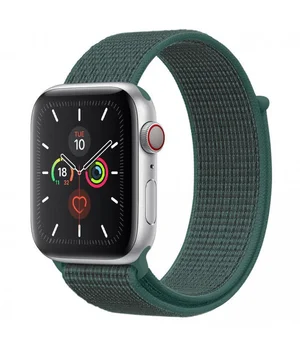 Ремешок Nylon для Apple watch 42mm/44mm Зеленый / Pine green