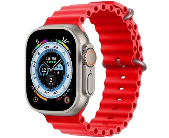 Ремешок Ocean Band для Apple watch 42mm/44mm/45mm/49mm Красный / Red
