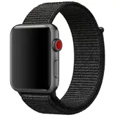 Ремінець Nylon для Apple watch 42mm / 44mm Чорний / Black