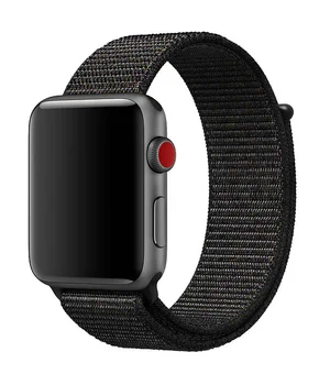 Ремешок Nylon для Apple watch 42mm/44mm Черный / Black