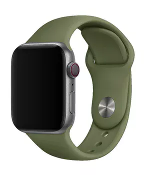 Силіконовий ремінець для Apple Watch Sport Band 38 / 40 / 41 (S/M & M/L) 3pcs Зелений / Olive