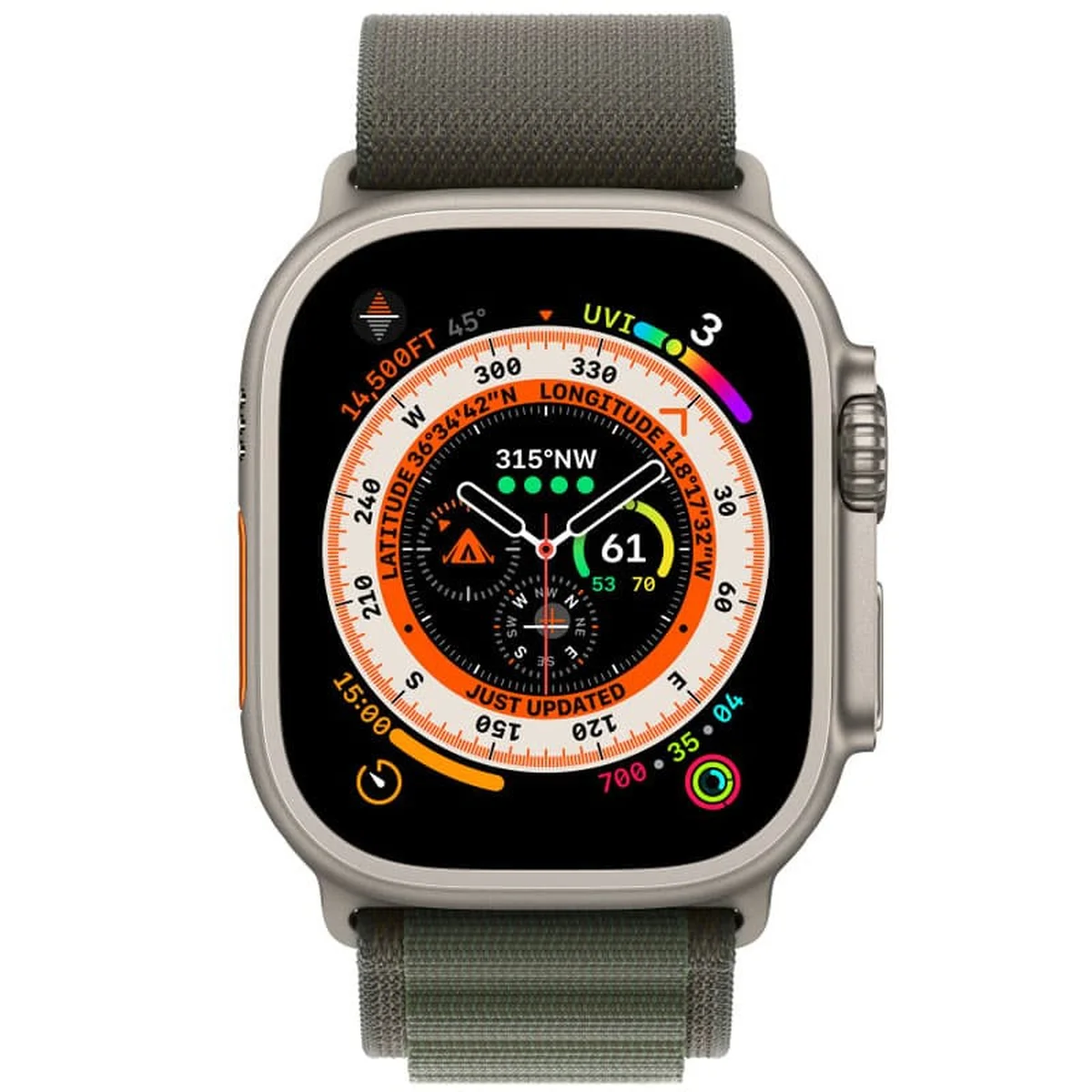 Ремінець Alpine Loop для Apple watch 42mm/44mm/45mm/49mm (m/l) Зелений / Green