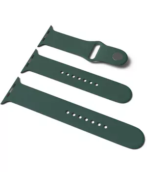 Силіконовий ремінець для Apple Watch Sport Band 42/44 (S / M & M / L) 3pcs Зелений / Pine green