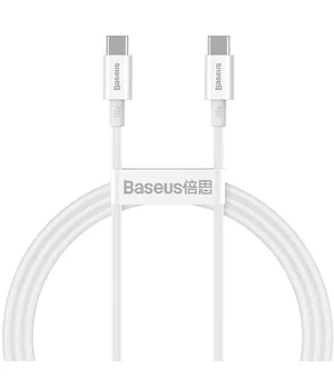 Дата кабель Baseus Superior Series Fast Charging Type-C to Type-C PD 100W (1m) (CATYS-B) Белый