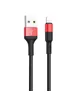Дата кабель Hoco X26 Xpress Lightning Cable (1m) Черный / Красный