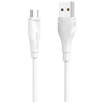 Дата кабель Borofone BX18 Optimal USB to MicroUSB (1m) Белый