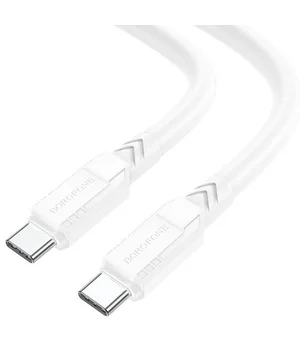 Дата кабель Borofone BX81 Type-C to Type-C 60W (1m) Білий