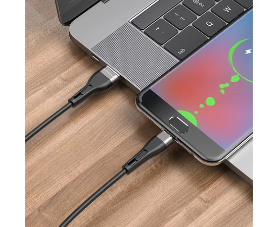 Дата кабель Borofone BX46 Rush USB to MicroUSB (1m) Черный