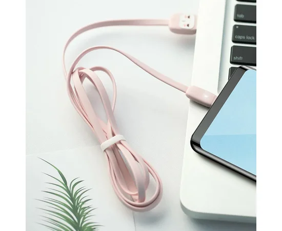 Дата кабель USAMS US-SJ233 U7 USB to MicroUSB (1.2m) Розовый