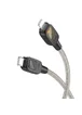 Дата кабель Hoco U124 Stone silicone power-off Type-C to Lightning Black