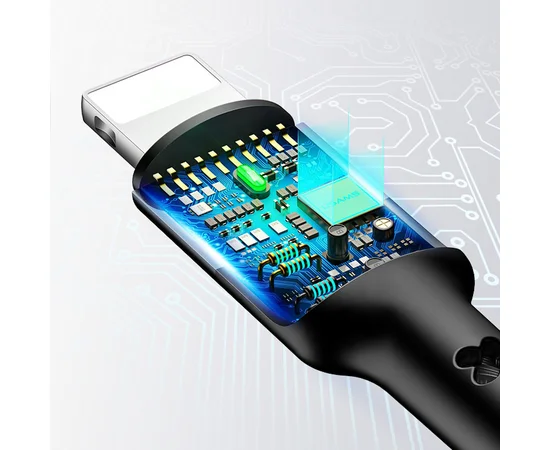 Дата кабель Usams US-SJ412 U26 3in1 USB to Combo 2A (3m) Черный