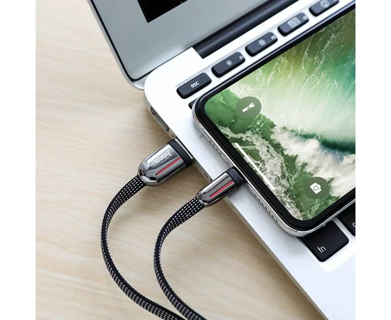 Дата кабель Hoco U74 "Grand" Lightning (1.2m) Черный