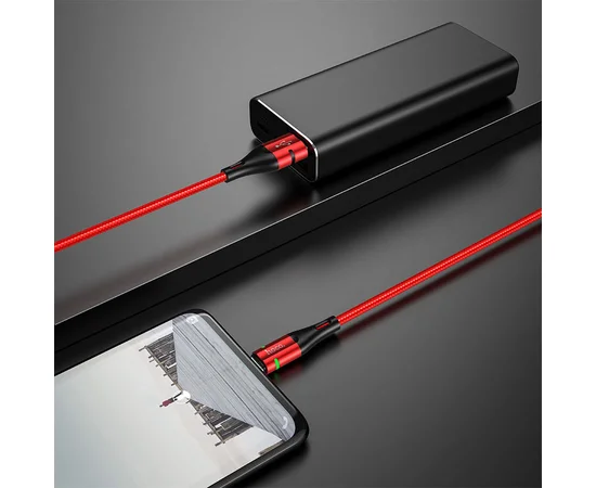 Дата кабель Hoco U93 "Shadow" MicroUSB (1.2 m) Красный