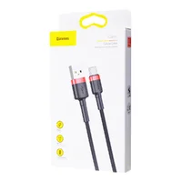 Дата кабель Baseus Cafule Type-C Cable 3A (1m) Красный / Черный