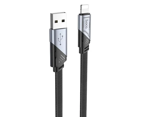 Дата кабель Hoco U119 Machine charging data USB to Lightning (1.2m) Black