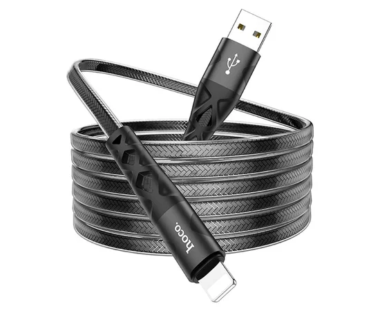 Дата кабель Hoco U105 Treasure USB to Lightning (1.2 m) Черный