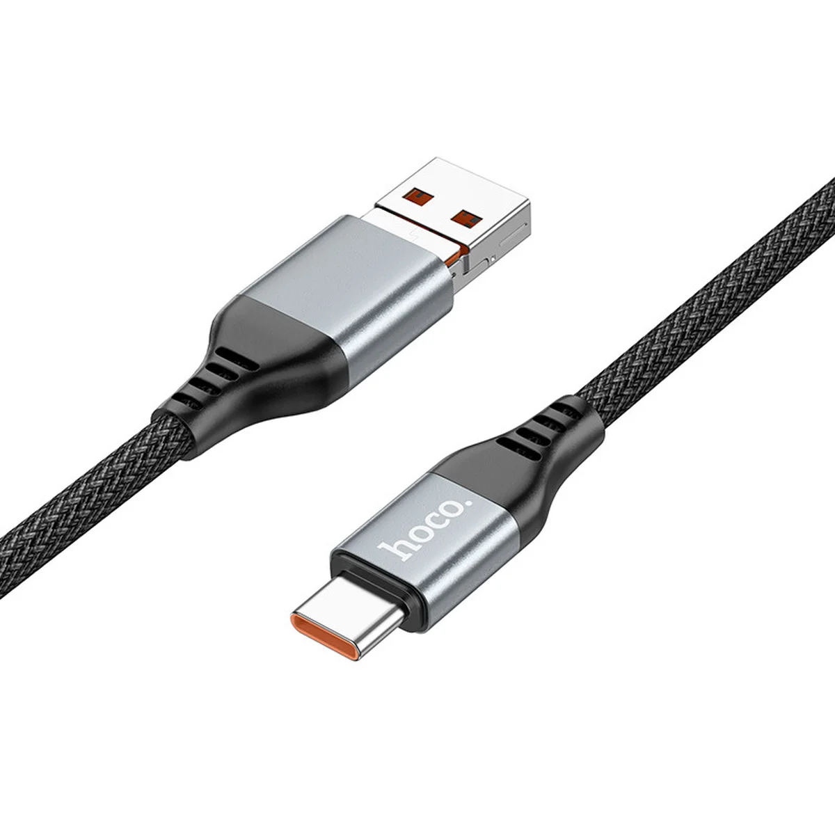 Дата кабель Hoco U128 Viking 2in1 USB/Type-C to Type-C (1m) Black