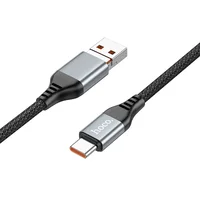 Дата кабель Hoco U128 Viking 2in1 USB/Type-C to Type-C (1m) Black