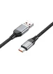 Дата кабель Hoco U128 Viking 2in1 USB/Type-C to Type-C (1m) Black